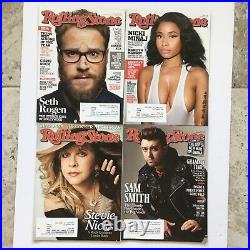 Rolling Stone magazine lot of 24 issues from 2015 / Seth Rogen, Stevie Nicks