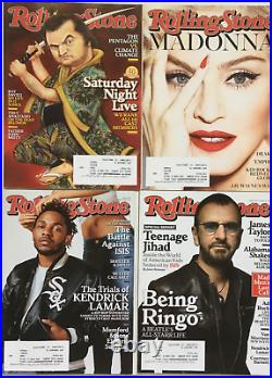 Rolling Stone magazine lot of 24 issues from 2015 / Seth Rogen, Stevie Nicks