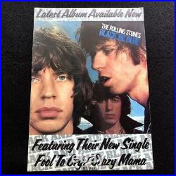 Rolling Stones Black and Blue promotional pamphlet 1976 from Japan