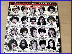 Rolling Stones EX ORIGINAL VINYL LP with DIE-CUT CELEBRITY SLEEVE Some Girls