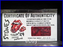 Rolling Stones Hackney Diamonds Commemorative Tour Ticket /1000