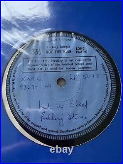 Rolling Stones Let It Bleed 69 DECCA Promo demo Not For Sale Test Press 1A 1A