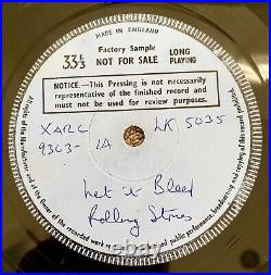 Rolling Stones Let It Bleed 69 DECCA Promo demo Not For Sale Test Press 1A 1A