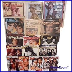 Rolling Stones / Mick Jagger / Keith Richards Lot of 16 Rolling Stone Magazines