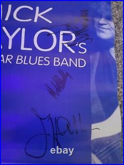 Rolling Stones/ Mick Taylor All Star Blues Band Poster 1998 16 x 12 Signed