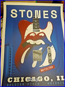 Rolling Stones Print 06/25/2019 Chicago No Filter Tour Ltd #461/500