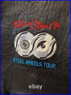 Rolling Stones Rare Steel Wheels 89 Touring Crew Tour Jacket