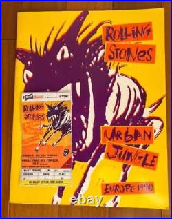 Rolling Stones URBAN JUNGLE EUROPE1990 Concert Pamphlet from Japan
