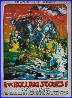 Rolling Stones Vintage Concert Poster 1968