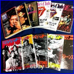 Rolling Stones special magazine 11 volume set Rudie's Club + Rock Jet from Japan