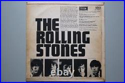 Rolling Stones vinyl lps. Collection of 1st 3 mono records, 1, No2, Out of our Heads