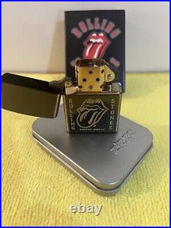 Rolling Stones zippo lighter boxed and unused condition. Super rare