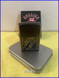 Rolling Stones zippo lighter boxed and unused condition. Super rare