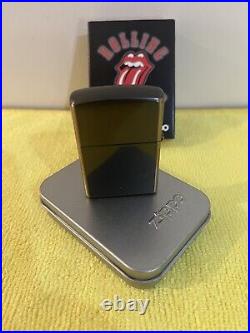 Rolling Stones zippo lighter boxed and unused condition. Super rare