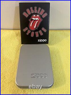 Rolling Stones zippo lighter boxed and unused condition. Super rare