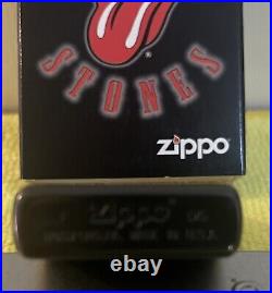 Rolling Stones zippo lighter boxed and unused condition. Super rare