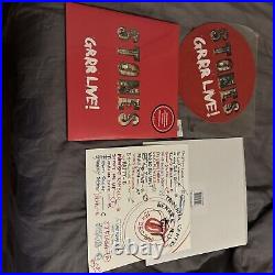 Rolling stones vinyl album+Newark New Jersey Print