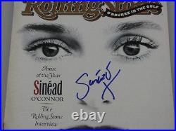 SINEAD O'CONNOR Hand Signed Rolling Stone Magazine +PSA DNA COA BUY GENUINE