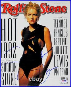 Sharon Stone Authentic Signed Rolling Stone Magazine Cover PSA/DNA #I85645