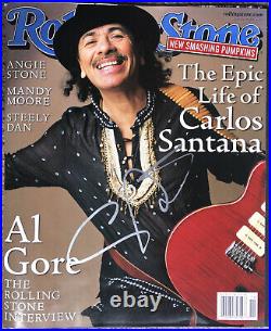Signed ROLLING STONE MAGAZINE CARLOS SANTANA #836 MARCH 16, 2000 Autographed