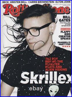 Skrillex signed ROLLING STONE magazine