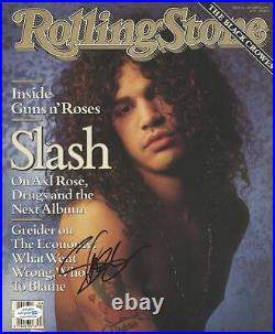 Slash Autographed Signed Rolling Stone Magazine Guns N Roses ACOA RACC