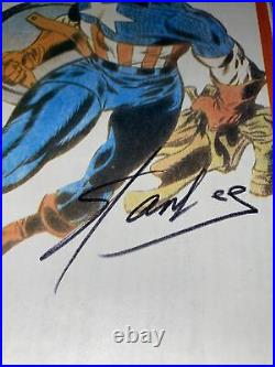 Stan Lee Signed Vintage Rolling Stone No. 44 18 October 1969 Captain America