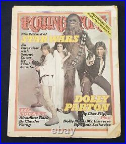 Star Wars Lot of 4 Magazines Rolling Stone Comic Book Newspaper Vintage USED