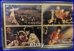 THE ROLLING STONES 60th Anniversary GOLD PLATED STAMP SET UK Royal Mail? Rare