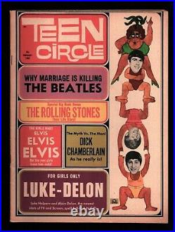 Teen Circle Magazine Vol 1 #2 Feb 1966 Beatles, Rolling Stones, Elvis 011122WEEM