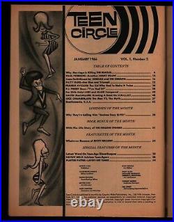 Teen Circle Magazine Vol 1 #2 Feb 1966 Beatles, Rolling Stones, Elvis 011122WEEM