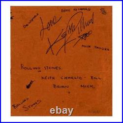 The Rolling Stones 1963 Keith Richard Autograph (UK)