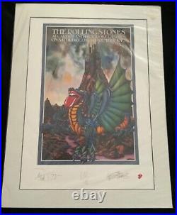 The Rolling Stones 1994 Cardiff and Pembroke Castles Lithograph Ltd 2626/5000