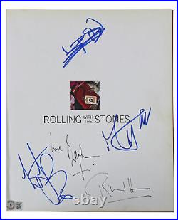 The Rolling Stones (5) Jagger, Richards, Watts, Wyman & Havers Signed Book BAS