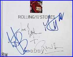 The Rolling Stones (5) Jagger, Richards, Watts, Wyman & Havers Signed Book BAS