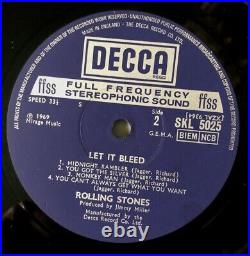 The Rolling Stones Let It Bleed 1969 1st UK Press Stereo P1 P4 Nr Ex Uncensored