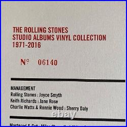 The Rolling Stones Studio Vinyl Box Set 1971-2016 1/2 Speed Master Nm Cond