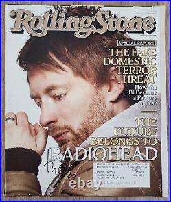 Thom Yorke Signed Rolling Stone Magazine 2/7/08 Radiohead The Smile LEGEND RAD
