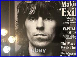 Unique Keith Richards Framed Rolling Stone Magazine Cover Making Exile