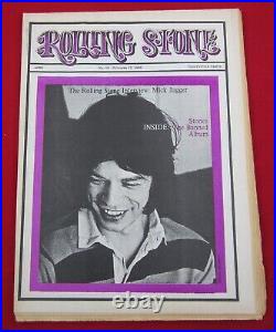 VINTAGE 1968 Rolling Stone Magazine Issue #19 Mick Jagger