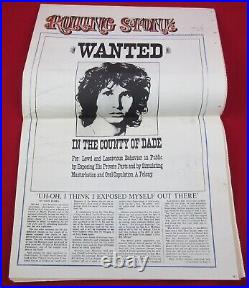 VINTAGE 1969 Rolling Stone Magazine Issue #30 Revolution Insert Morrison MC5