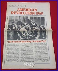 VINTAGE 1969 Rolling Stone Magazine Issue #30 Revolution Insert Morrison MC5