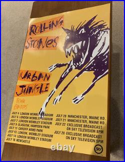 Very RARE original The Rolling Stones UK Tour Urban Jungle poster