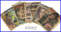 Vintage Lot of 50 Rolling Stones Magazines'75'76'77'78'79'80'89'90