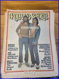 Vintage Rolling Stone 75/ 76 Rock & Roll Magazine Lot of 12 Dead Bowie Dylan Ali