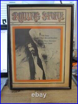 Vintage Rolling Stone Magazine #14 July 20, 1968 Frank Zappa Framed