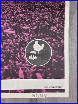 Vintage Rolling Stone Magazine Advertising Supp. For Woodstock Movie with POSTER