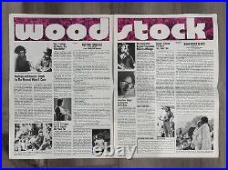 Vintage Rolling Stone Magazine Advertising Supp. For Woodstock Movie with POSTER