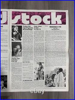 Vintage Rolling Stone Magazine Advertising Supp. For Woodstock Movie with POSTER