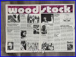 Vintage Rolling Stone Magazine Advertising Supp. For Woodstock Movie with POSTER